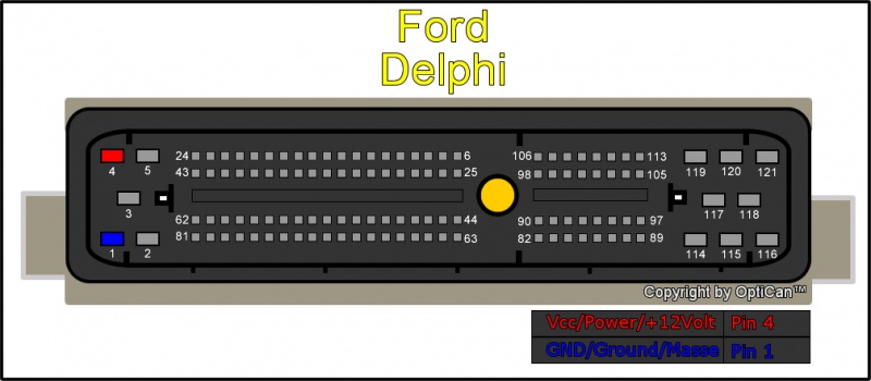 Delphi (Ford) pinout diagram 2